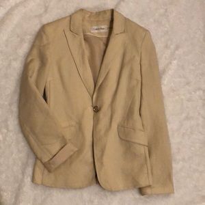 Calvin Klein Linen Blazer sz 4